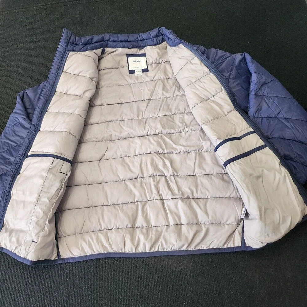 Old Navy Puffer‎ Jacket Coat Black PACKABLE Size XL 16-18 UNISEX KIDS